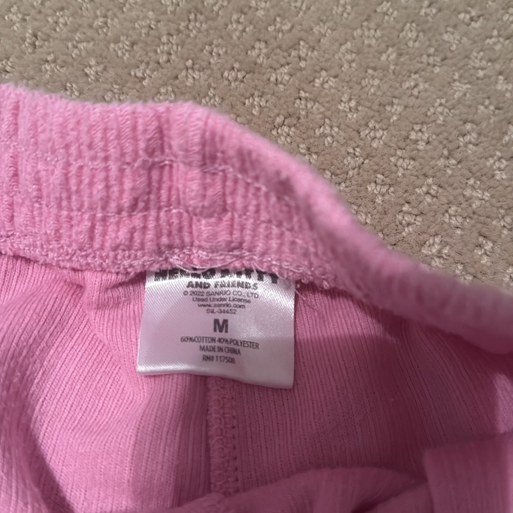 Sanrio Hello Kitty Pink Graphic Crop Top and Shorts - Picture 11 of 11